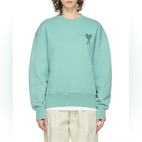 RARE AMI PARIS ALEXANDRE MATTIUSSI AMI DE COEUR SWEATSHIRT. - Picture 2 of 10